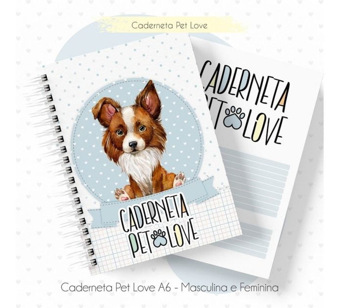 Arquivo Digital  Caderneta Para Pet Miolo E Capa Pdf E Jpg