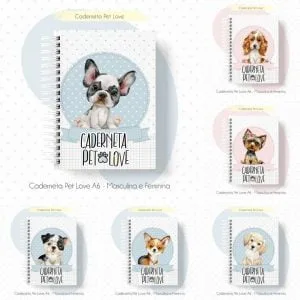 Arquivo Digital Caderneta Para Pet Miolo E Capa Pdf E Jpg