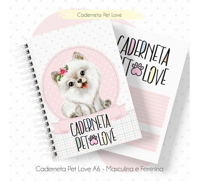 Arquivo Digital  Caderneta Para Pet Miolo E Capa Pdf E Jpg
