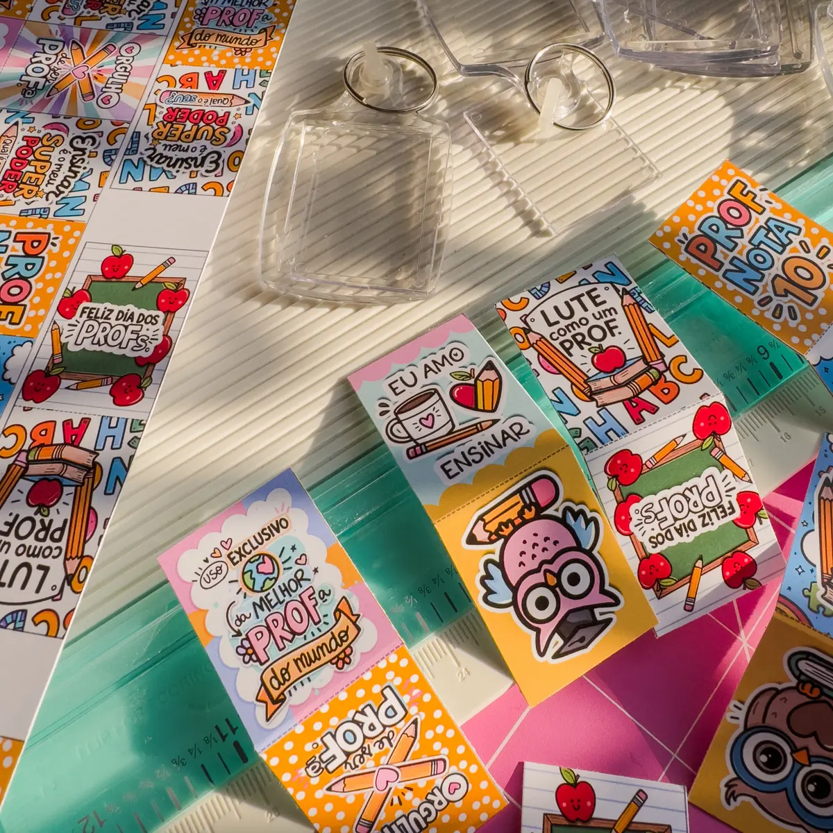 Arquivo Digital Chaveiros Dia do Professor Printables 2 Arquivo Digital Chaveiros Dia do Professor Printables