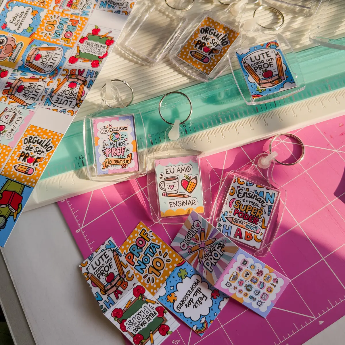 Arquivo Digital Chaveiros Dia do Professor Printables 3 Arquivo Digital Chaveiros Dia do Professor Printables