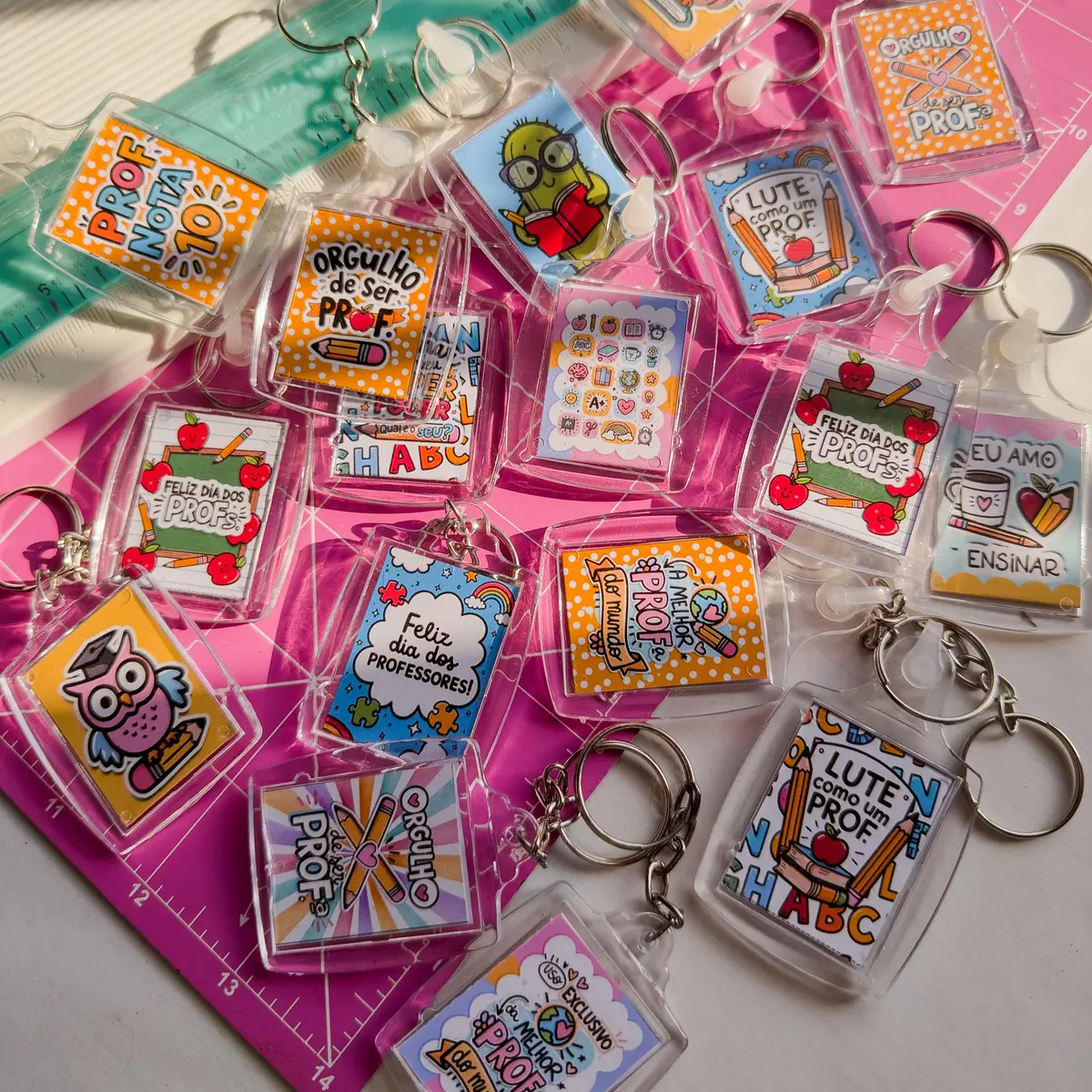 Arquivo Digital Chaveiros Dia do Professor Printables 4 Arquivo Digital Chaveiros Dia do Professor Printables
