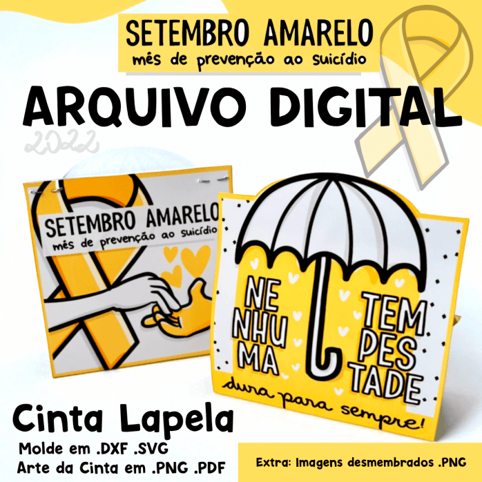 Arquivo Digital Cinta Lapela Setembro Amarelo