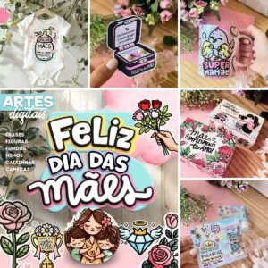 Arquivo Digital Dia das Mães 2024 Completo Frases e Figuras
