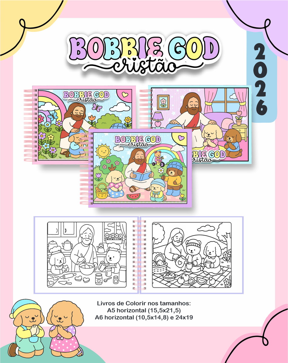 Kit Encadernação Bobbie Goods Cristão Menina Digital 5 Kit Encadernação Bobbie Goods Cristão Menina Digital - Imagem 5
