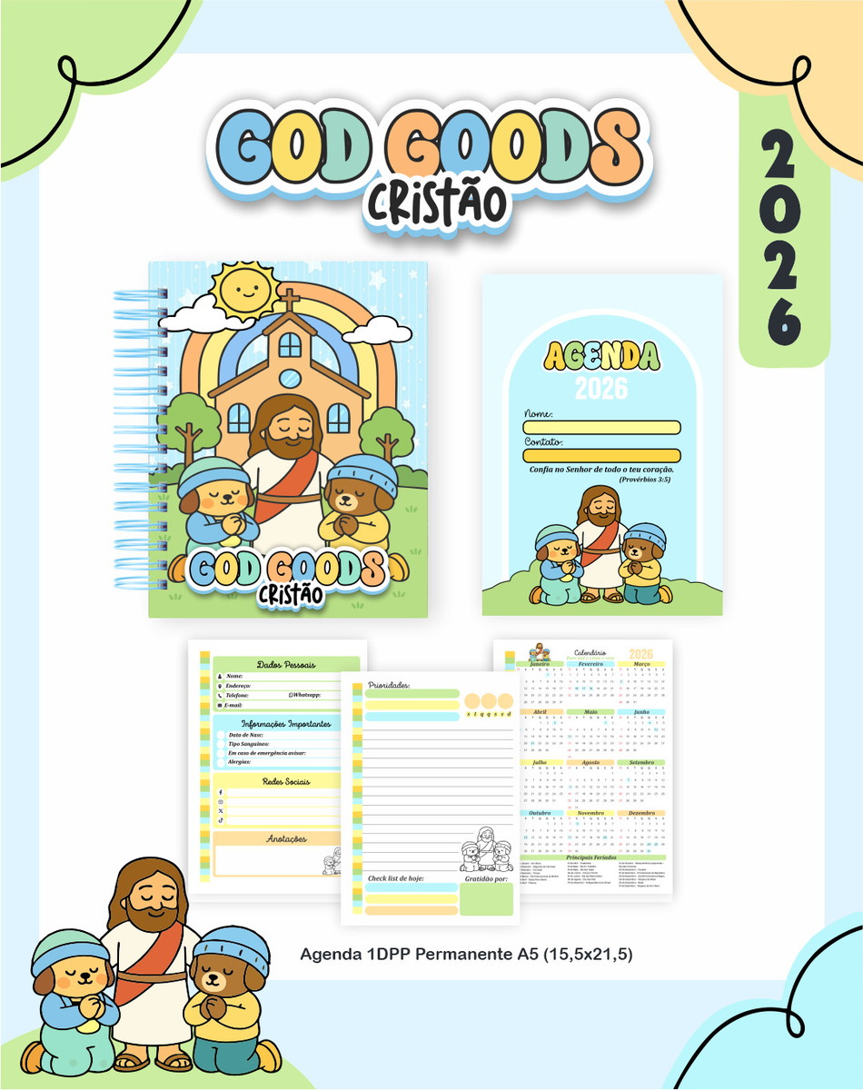 Arquivo Digital Encadernação Cristã Menino Bobbie Goods 2 Arquivo Digital Encadernação Cristã Menino Bobbie Goods - Imagem 2