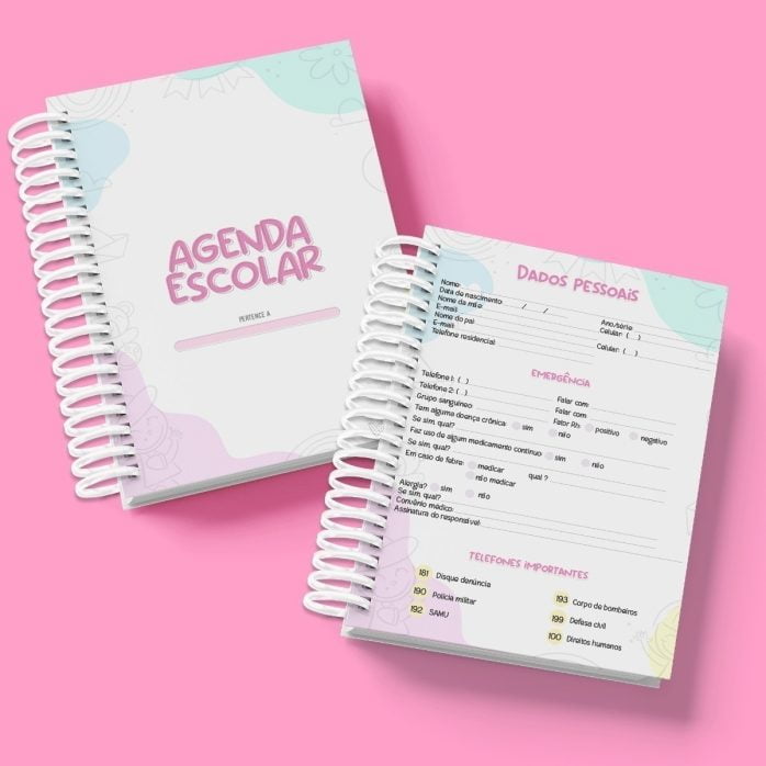 Arquivo Digital Planner Agenda Escolar 2023 2024 Calendário