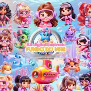 Arquivo Digital Tema Marinho Rosa Para Sublimacao