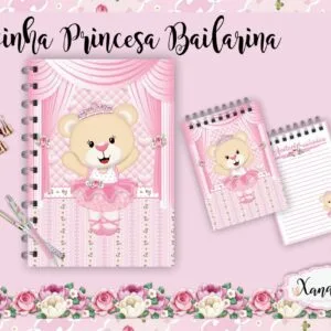 Arquivo Digital Ursinha Princesa Bailarina - Anotações 8 Arquivo Digital Ursinha Princesa Bailarina - Anotações