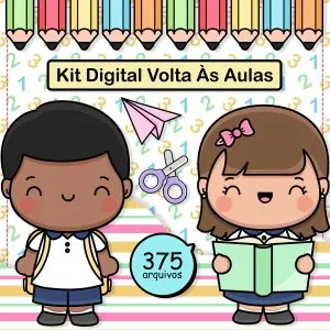 Arquivo Digital Volta às Aulas 375 Elementos e Ilustrações
