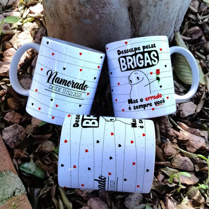 Arquivo Editável de Artes para Caneca - Dia dos Namorados