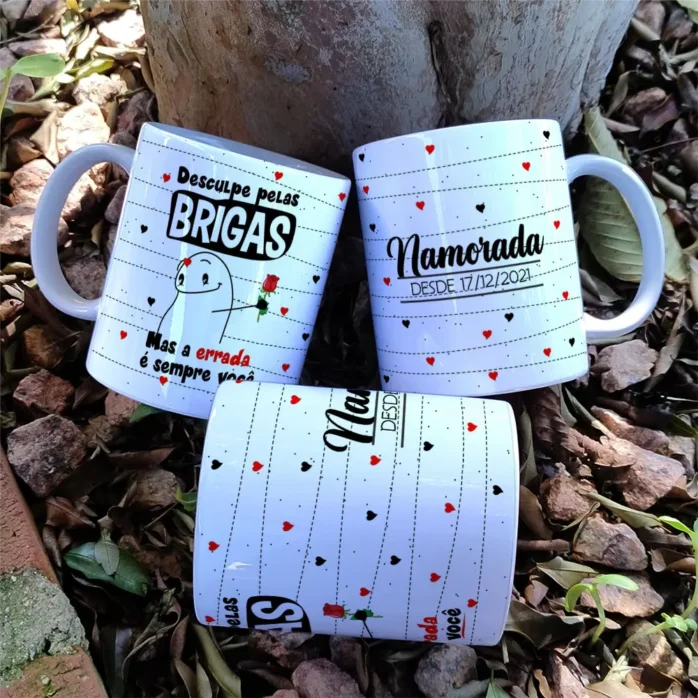 Arquivo Editável de Artes para Caneca - Dia dos Namorados