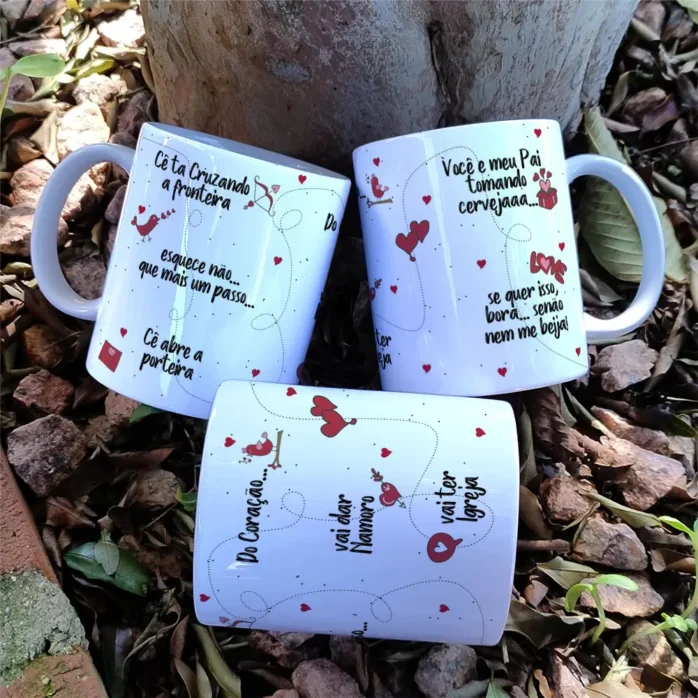 Arquivo Editável de Artes para Caneca - Dia dos Namorados