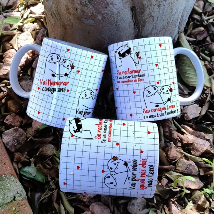 Arquivo Editável de Artes para Caneca - Dia dos Namorados