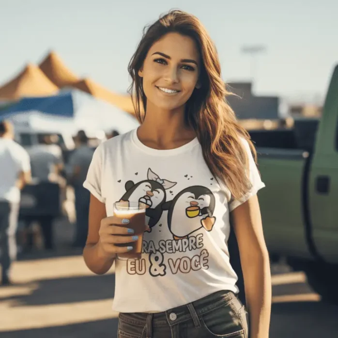 Arquivo Editável para Canecas e Camisas - Tema Pinguins