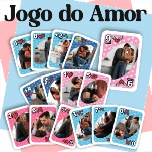 Arquivo Editável UNO Amoroso - Personalize para o Dia dos Namorados