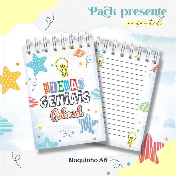 Arquivo Encadernação Agenda Infantil