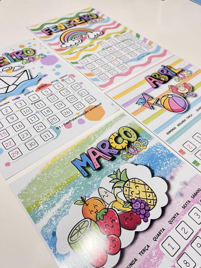 Arquivo PDF Calendário 2023 Infantil Atividade Pedagógica