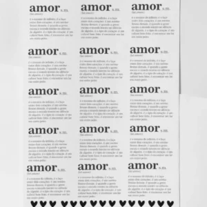 Arquivo PDF com Frases Românticas para DTF - Dia dos Namorados