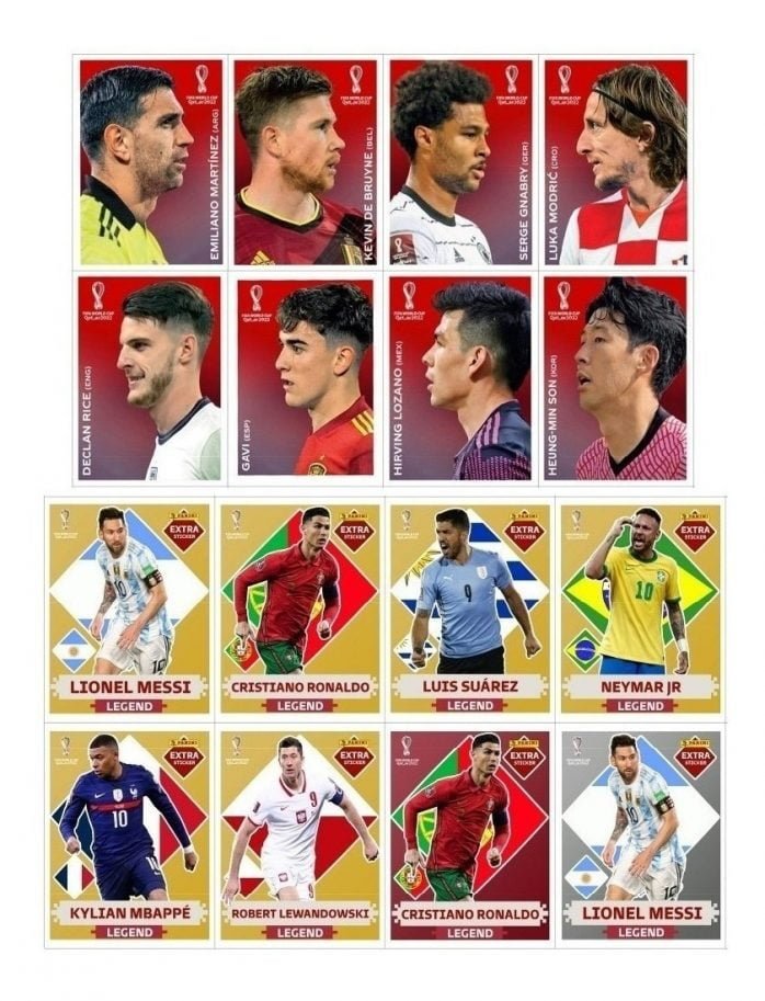 Arquivo Pdf Figurinhas Da Copa 2022 - Legends + Coca Cola