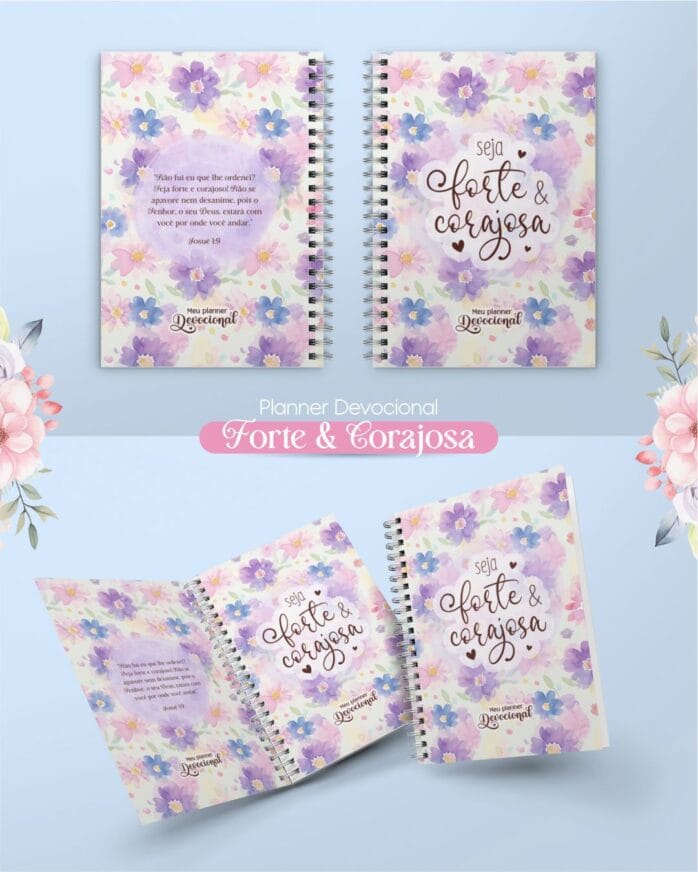 Arquivo Planner Devocional e Bloquinhos | Forte & Corajosa