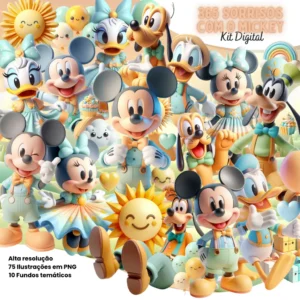 Arquivo PNG Mickey Mouse: 365 Sorrisos para Personalizar