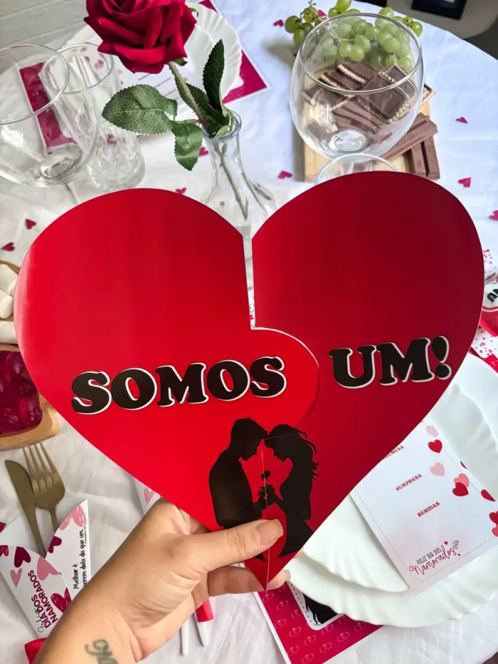 Arquivo PNG para Decoração Romântica de Mesa