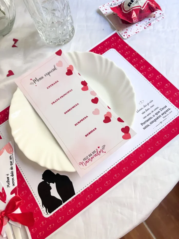 Arquivo PNG para Decoração Romântica de Mesa
