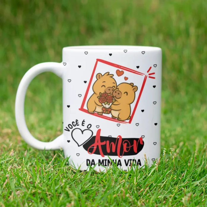 Arquivos de Arte Capivara para Sublimação em Canecas