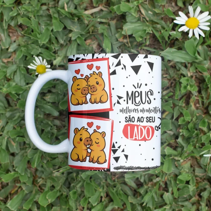 Arquivos de Arte Capivara para Sublimação em Canecas
