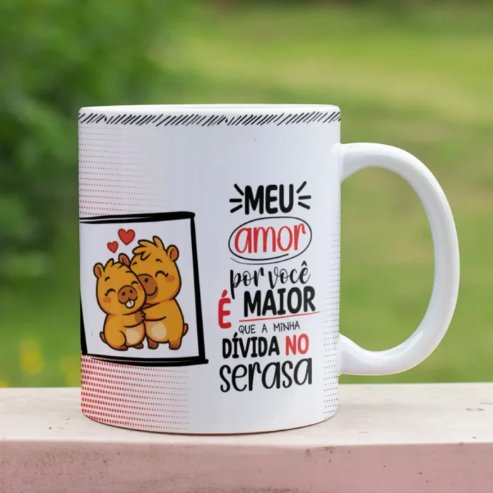 Arquivos de Arte Capivara para Sublimação em Canecas
