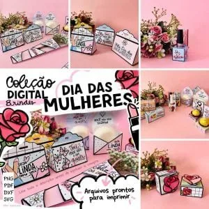 Arquivos De Corte Dia Da Mulher Caixas E Embalagens P Mimos