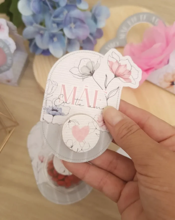 Arquivos de Corte PDF: Presente Personalizado Dia das Mães