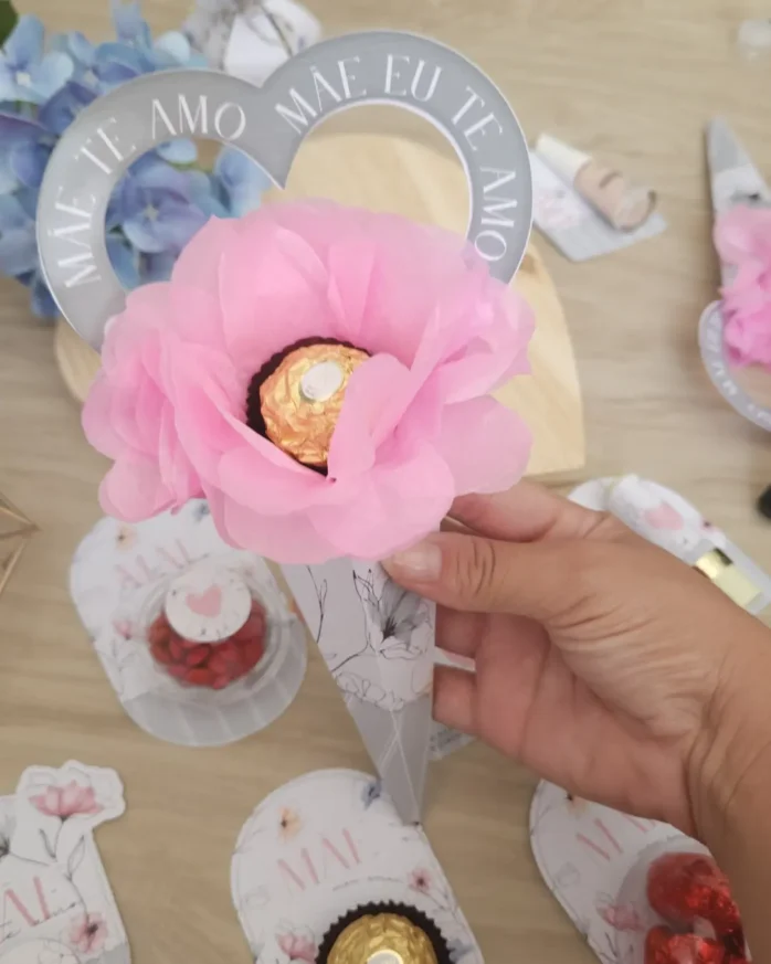 Arquivos de Corte PDF: Presente Personalizado Dia das Mães