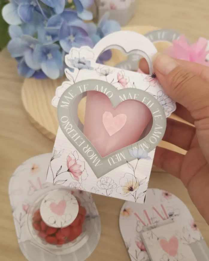 Arquivos de Corte PDF: Presente Personalizado Dia das Mães
