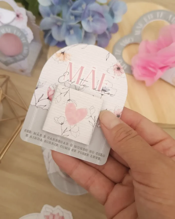 Arquivos de Corte PDF: Presente Personalizado Dia das Mães
