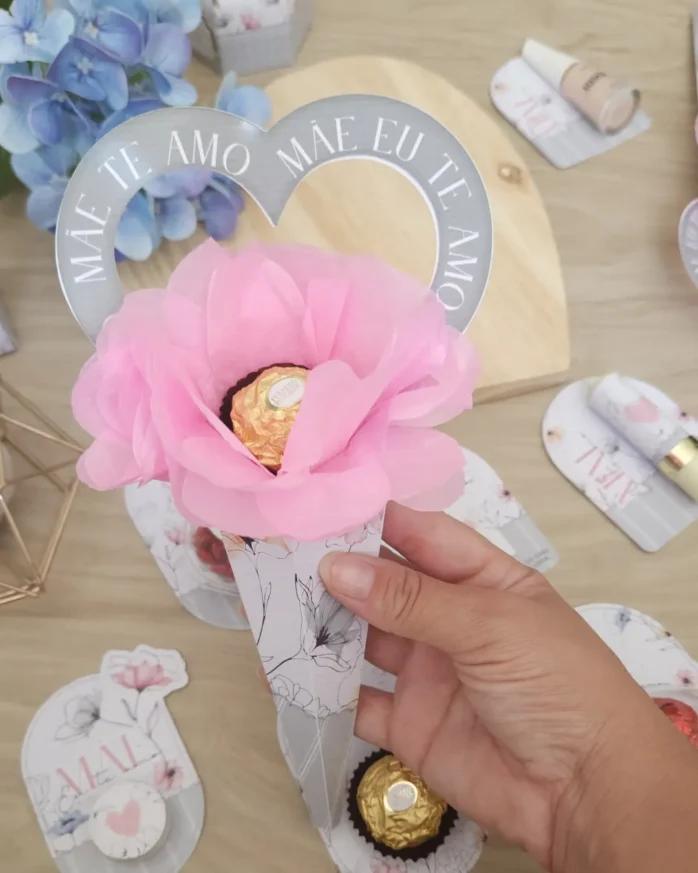 Arquivos de Corte PDF: Presente Personalizado Dia das Mães