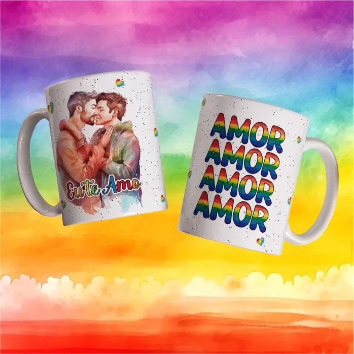 Arquivos Editáveis p/ Canecas Românticas - Dia dos Namorados