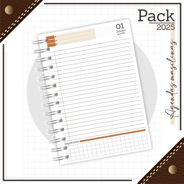 Arquivos Encadernação Caderno Couro Laranja