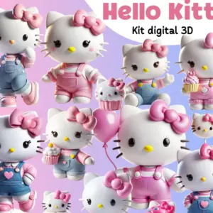 Arquivos Hello Kitty Em Png Kit Completo Para Paper Crafts 2