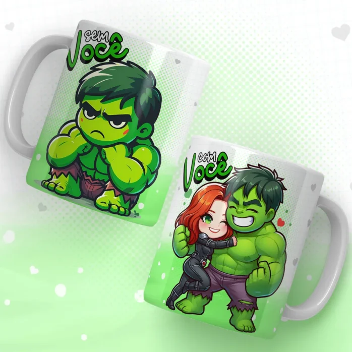 Arquivos JPG para Caneca - Dia dos Namorados Heróis
