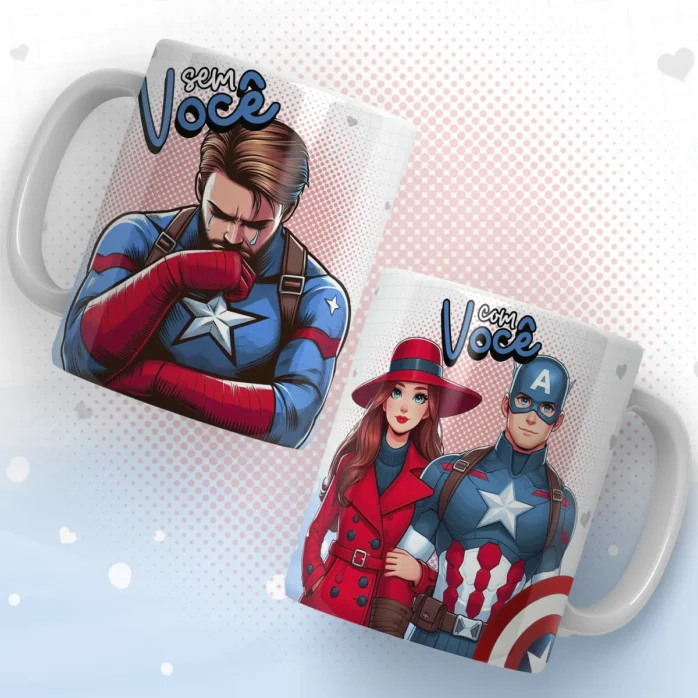 Arquivos JPG para Caneca - Dia dos Namorados Heróis
