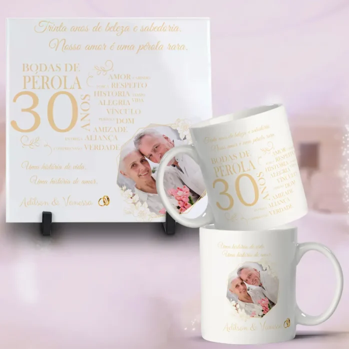 Arquivos para Sublimação em Caneca - Bodas de Casamento
