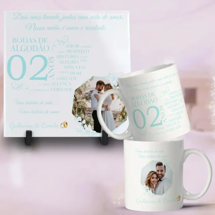 Arquivos para Sublimação em Caneca - Bodas de Casamento
