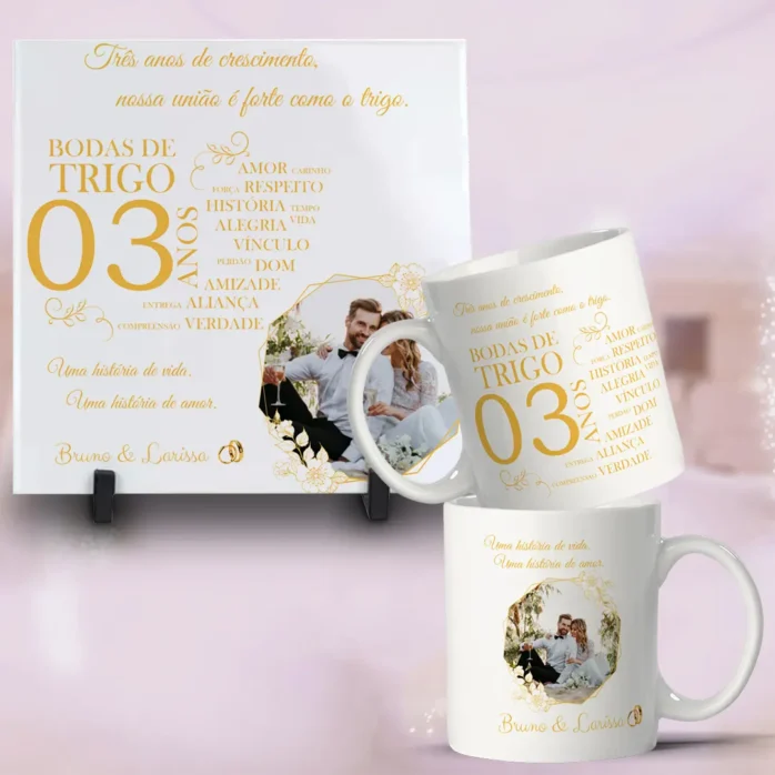 Arquivos para Sublimação em Caneca - Bodas de Casamento