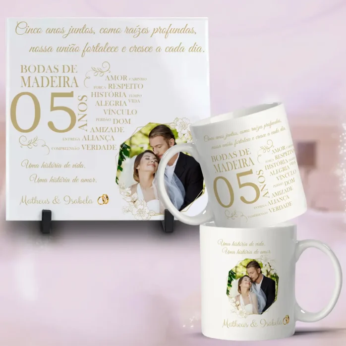 Arquivos para Sublimação em Caneca - Bodas de Casamento