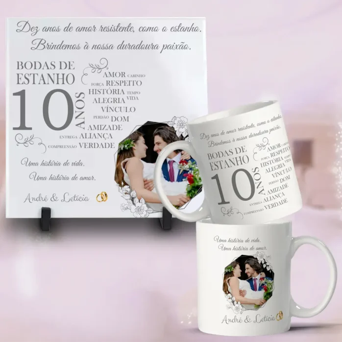 Arquivos para Sublimação em Caneca - Bodas de Casamento