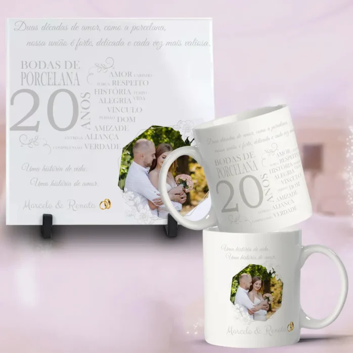 Arquivos para Sublimação em Caneca - Bodas de Casamento