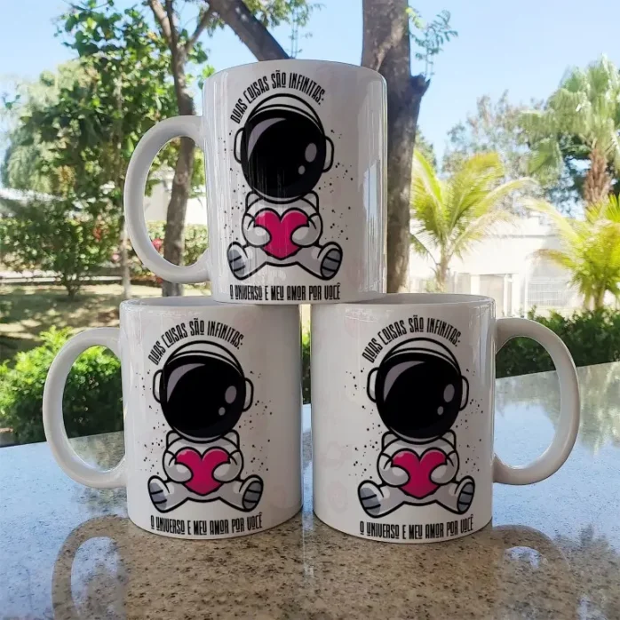 Arquivos para Sublimação em Canecas - Tema Astronautas