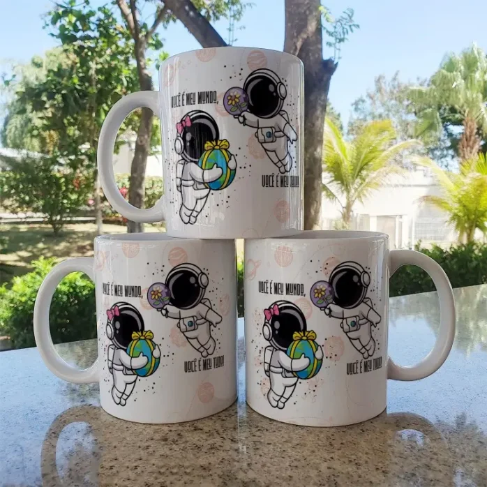Arquivos para Sublimação em Canecas - Tema Astronautas